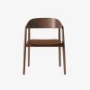 Andersen Furniture AC2 Stol Røget Mat Lakeret Bøg Brun PU Læder