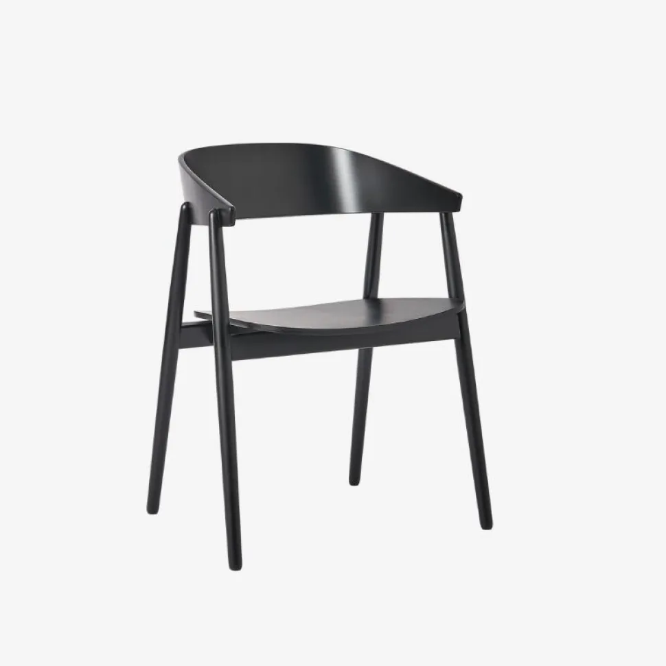 Andersen Furniture AC2 Stol Sort Mat Lakeret Bøg