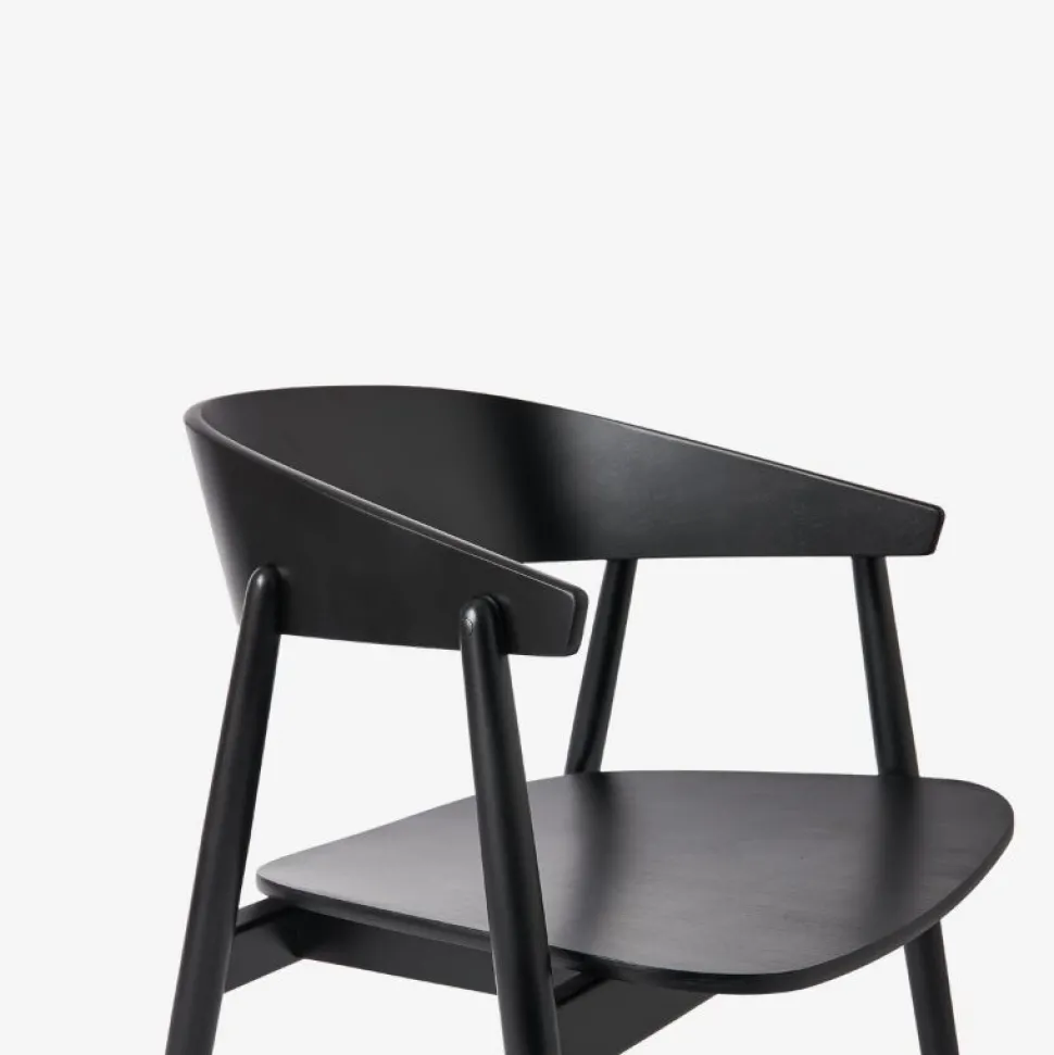 Andersen Furniture AC2 Stol Sort Mat Lakeret Bøg