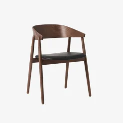Andersen Furniture AC2 Stol Røget Mat Lakeret Bøg Sort Læder