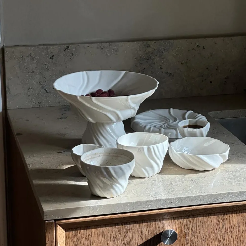 Atelier Marée Tidevands Snackskål Hvid