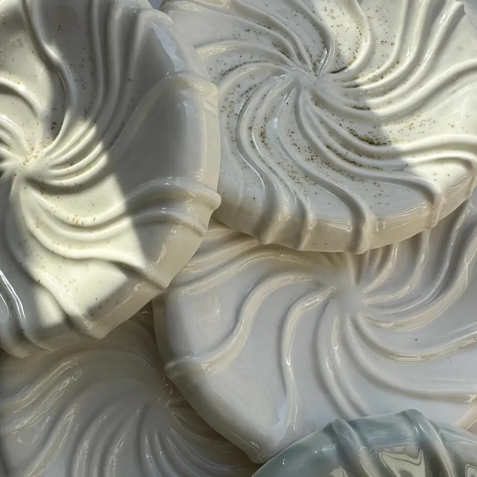 Atelier Marée Tidevandstallerken Hvid