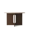 Audo Copenhagen Androgyne Dining Table Smoked Oak / Kunis Breccia Sand
