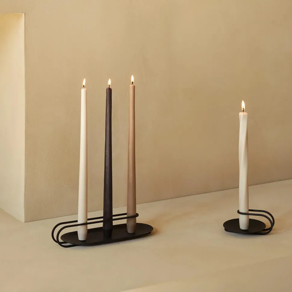 Audo Copenhagen Clip Table Candle Holder Black