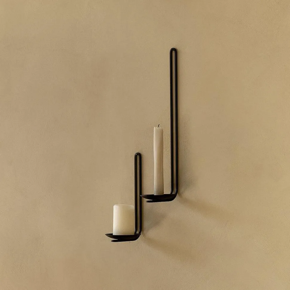 Audo Copenhagen Clip Wall Candle Holder Black