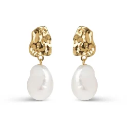 Enamel Copenhagen Earrings Paris Gold-Plated