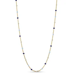 Enamel Copenhagen Necklace Lola Marine Gold-Plated