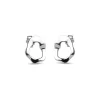 Enamel Copenhagen Studs Daphne Silver
