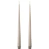 Ester & Erik LED Stagelys Linen Grey (2 stk)