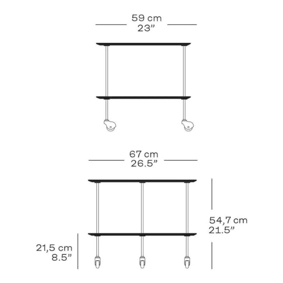 Fritz Hansen AJ Trolley Sort