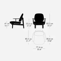 Fritz Hansen JH97 Fred Lænestol Re-Wool Stof