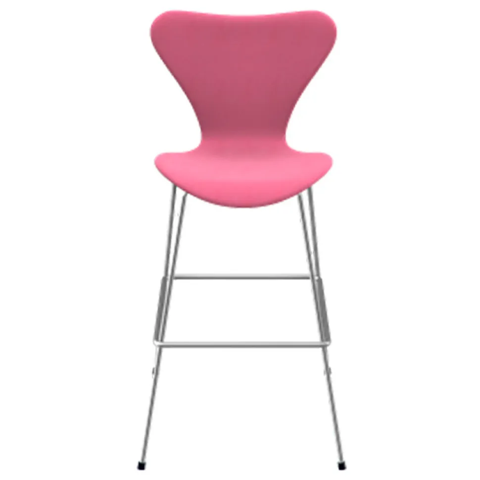 Fritz Hansen Serie 7 Lav Barstol Fuldpolstret Stof