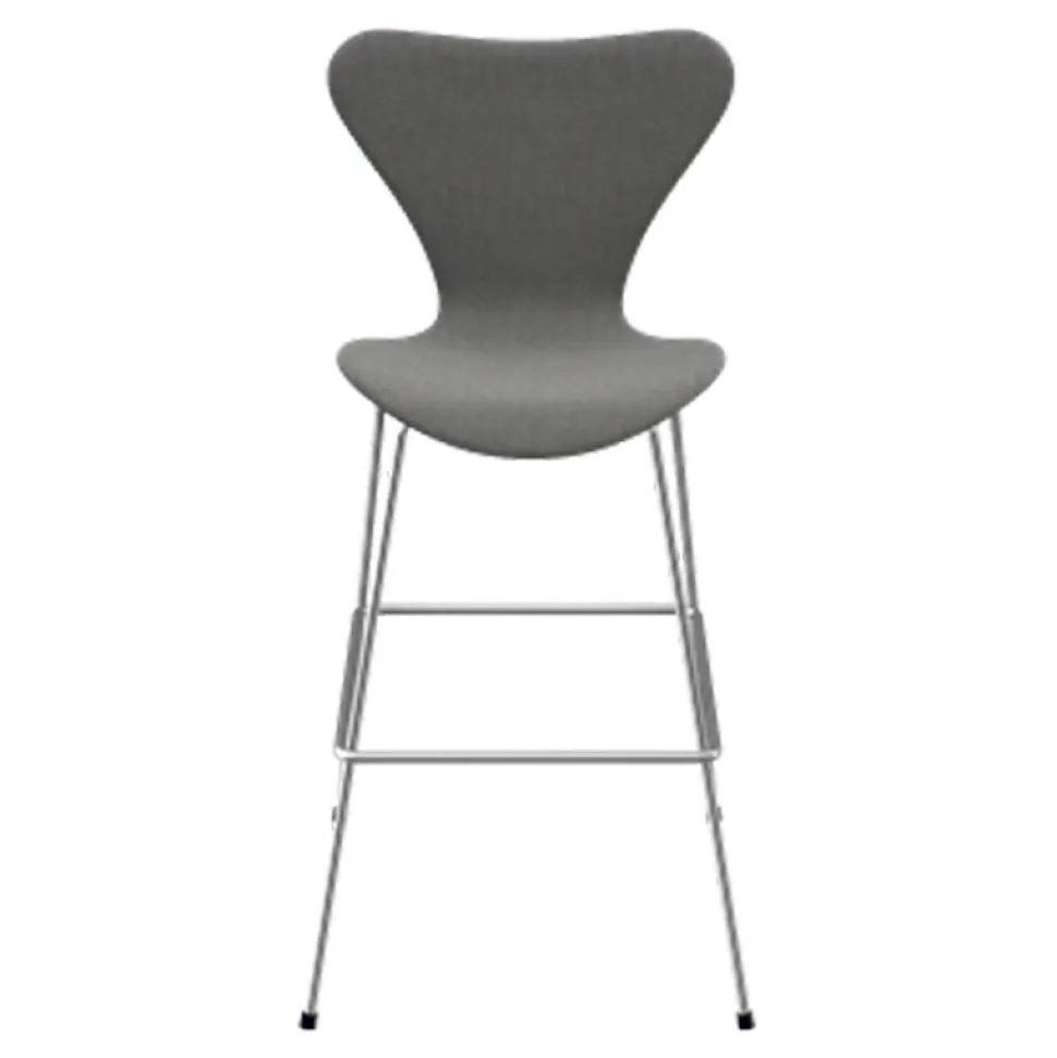 Fritz Hansen Serie 7 Lav Barstol Fuldpolstret Stof