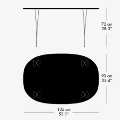 Fritz Hansen Super-Ellipse Bord B611