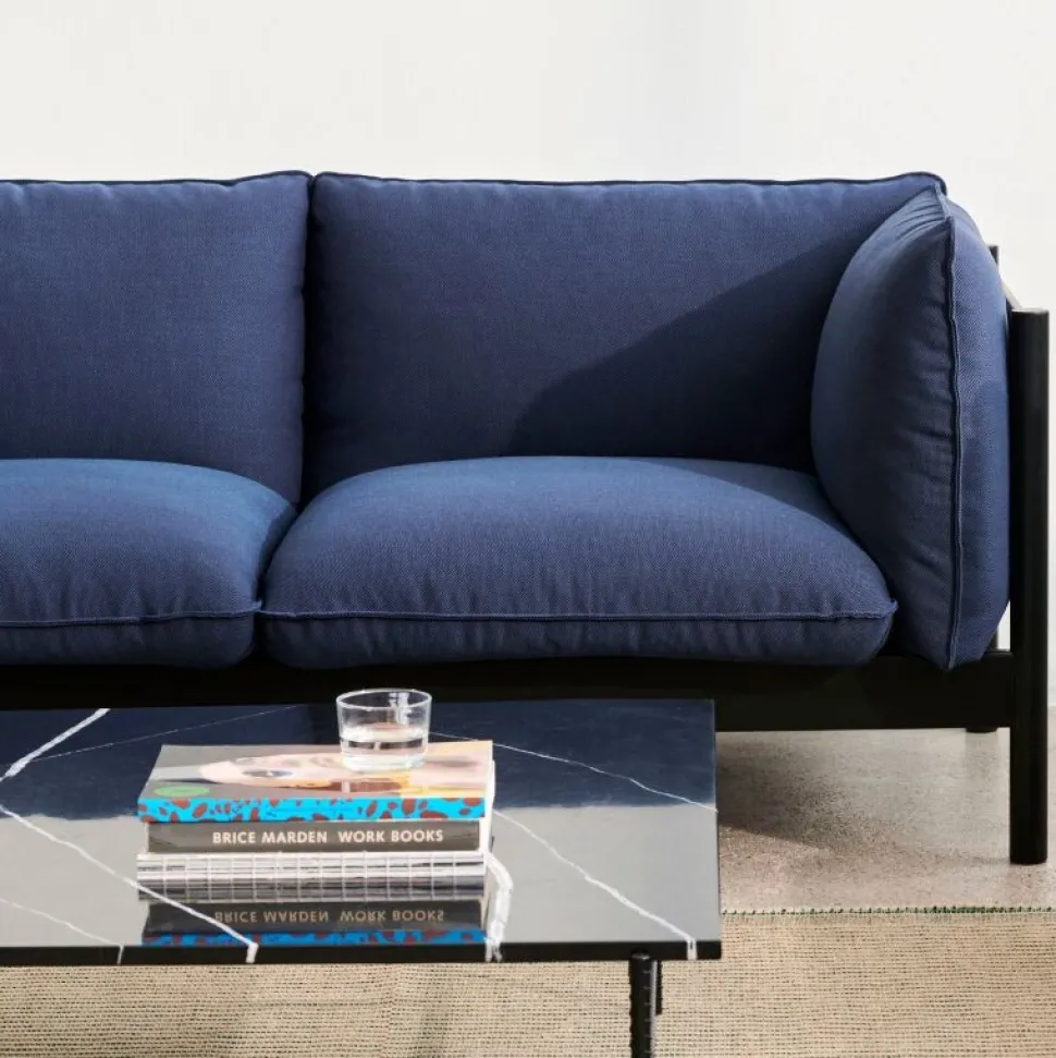 Hay Arbour 2-Pers. Sofa Sortlakeret & Steelcut Trio 796