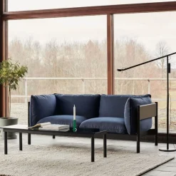 Hay Arbour 2-Pers. Sofa Sortlakeret & Steelcut Trio 796
