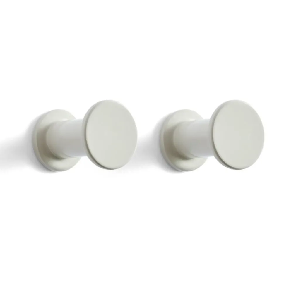 HAY Bolt Hook-Set of 2 Light Grey
