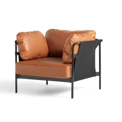 Hay Can 1 Seater Sort Canvas & Cognac Sense Læder