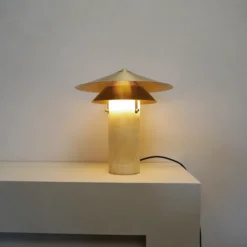 Hein Studio Meconopsis Onyx Table Lamp