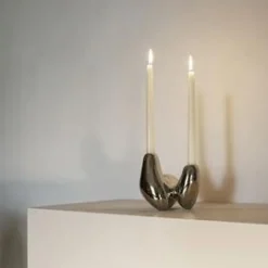 Hein Studio Unity Candleholder Silver