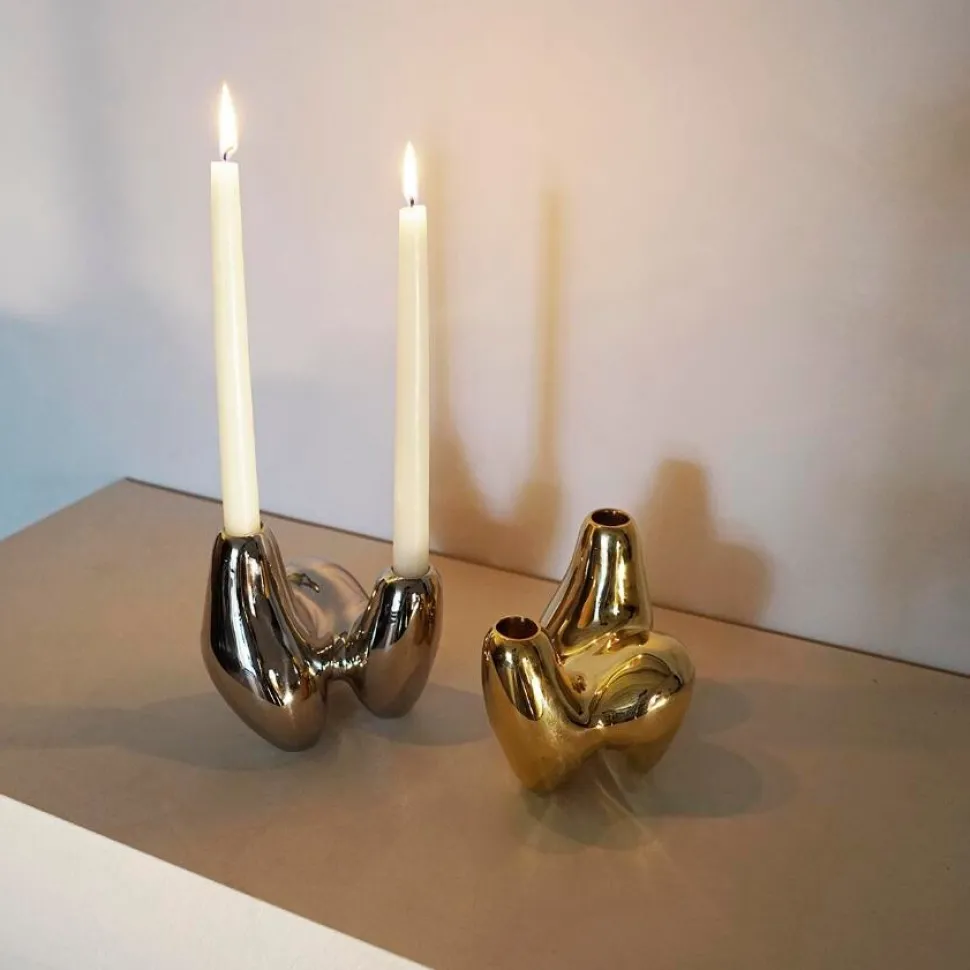 Hein Studio Unity Candleholder Silver