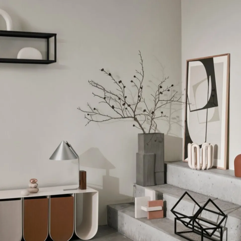 Kristina Dam Studio Grid Wall Shelf Black