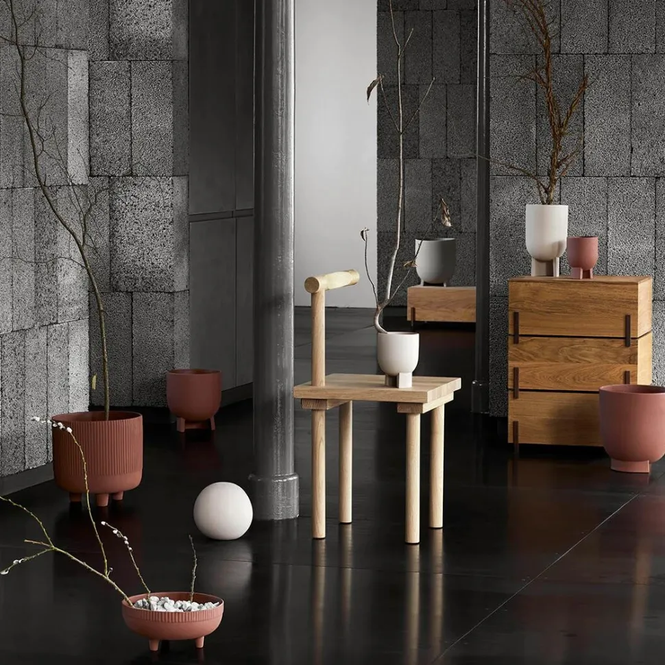 Kristina Dam Studio Serene Flowerpot Small Sand