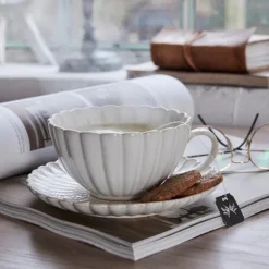 Lene Bjerre Design Camille Saucer Off White