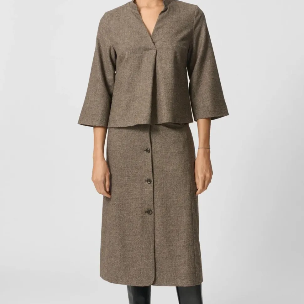 Lovechild 1979 Reyna Skirt Beige Houndstooth