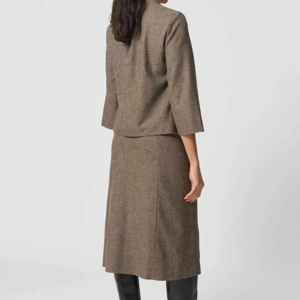 Lovechild 1979 Reyna Skirt Beige Houndstooth