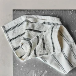 Meraki Wash Cloths True Off-White/Black