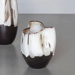 Mette Ditmer By Hand Curve Vase Off-White Small