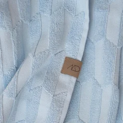 Mette Ditmer Geo Towel Light Blue