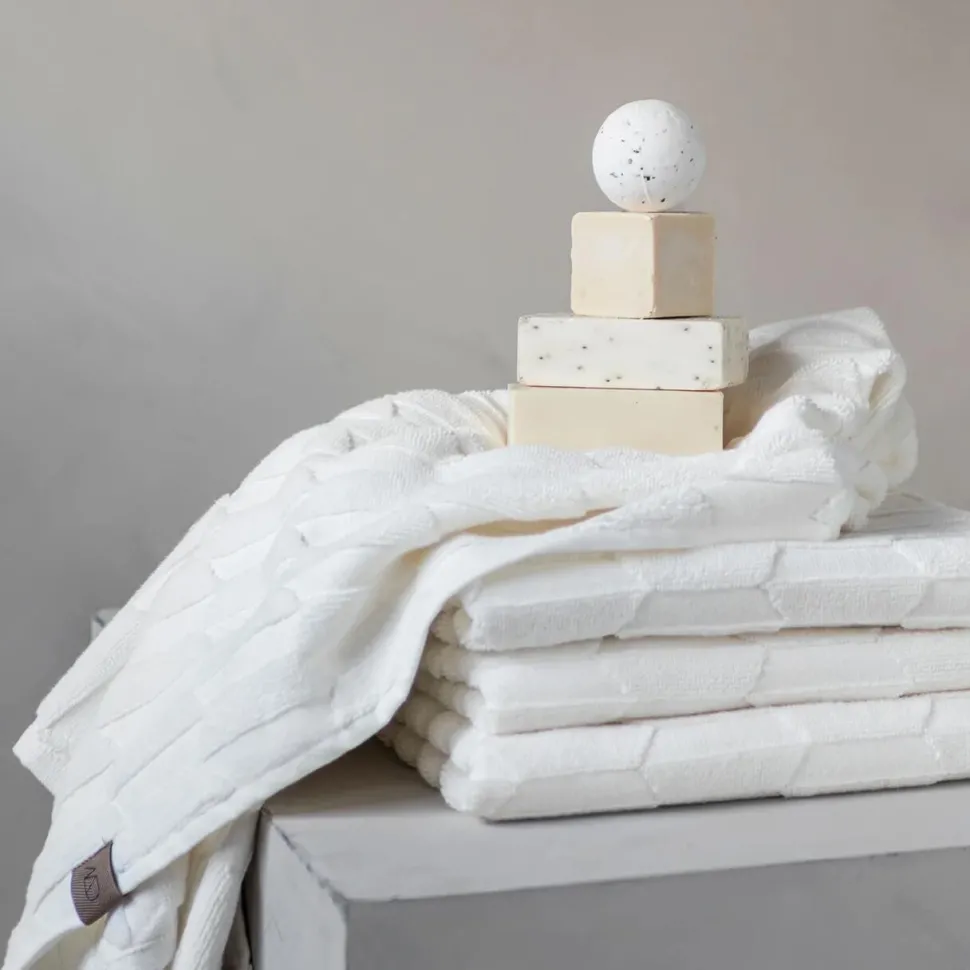 Mette Ditmer Geo Towel Off-White
