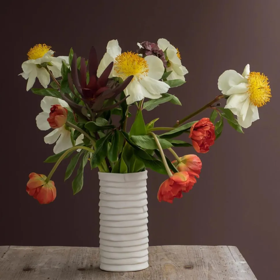 Mette Ditmer Ribbon Vase Off-White Large