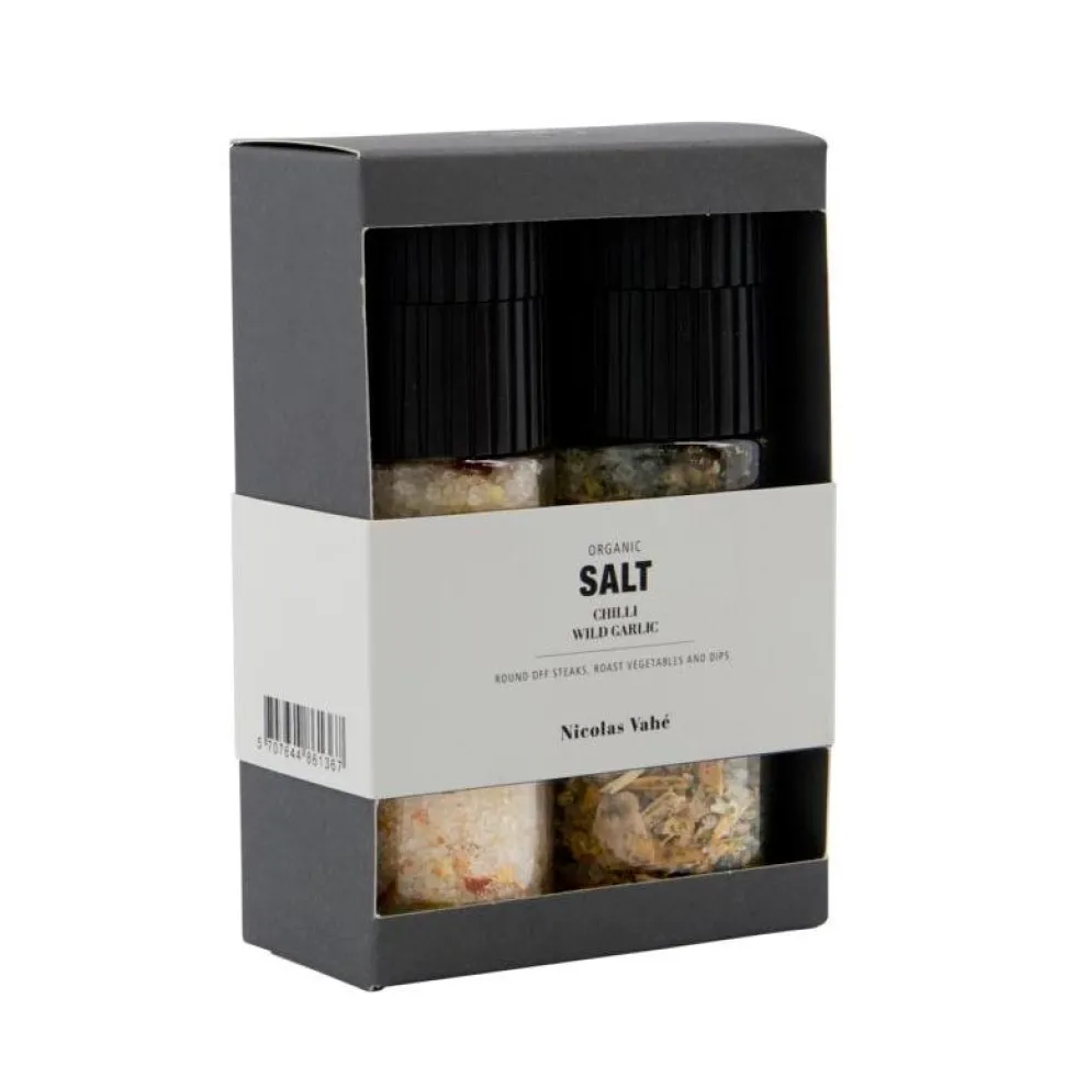 Nicolas Vahé Gift Box Organic Chili Salt & Wild Garlic