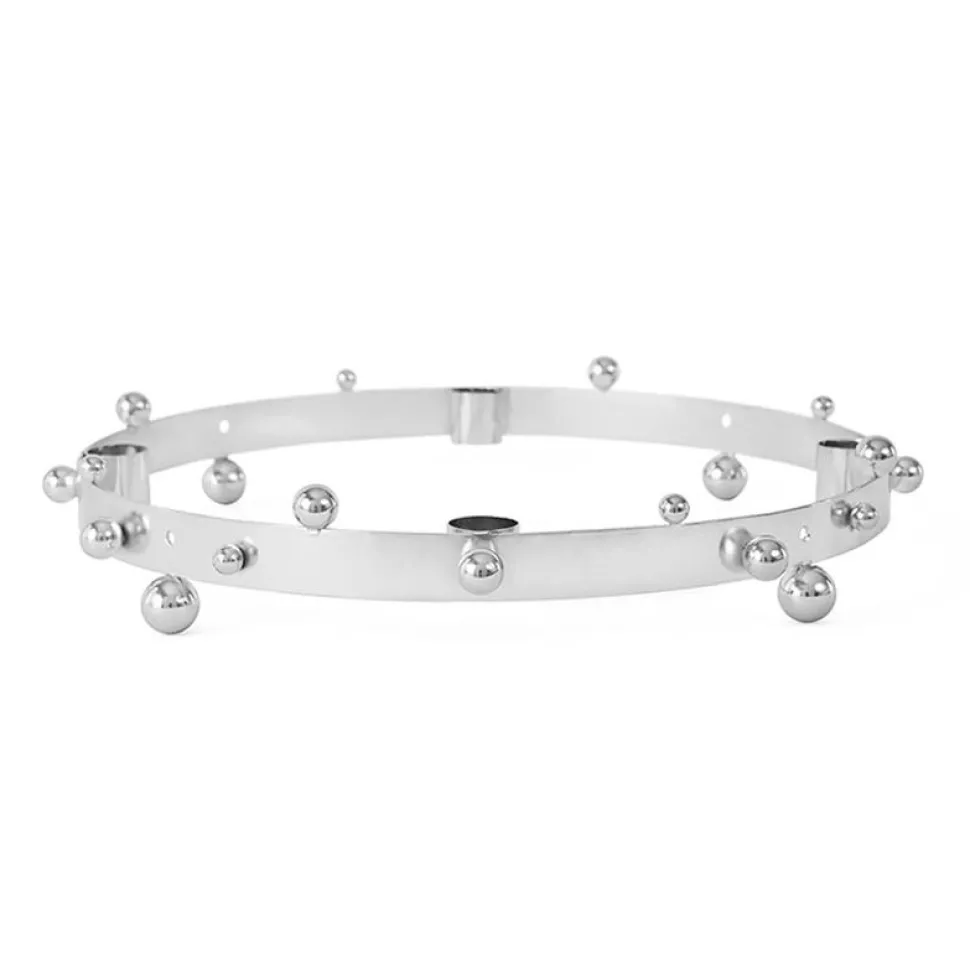OYOY Pearl Advent Candleholder Silver