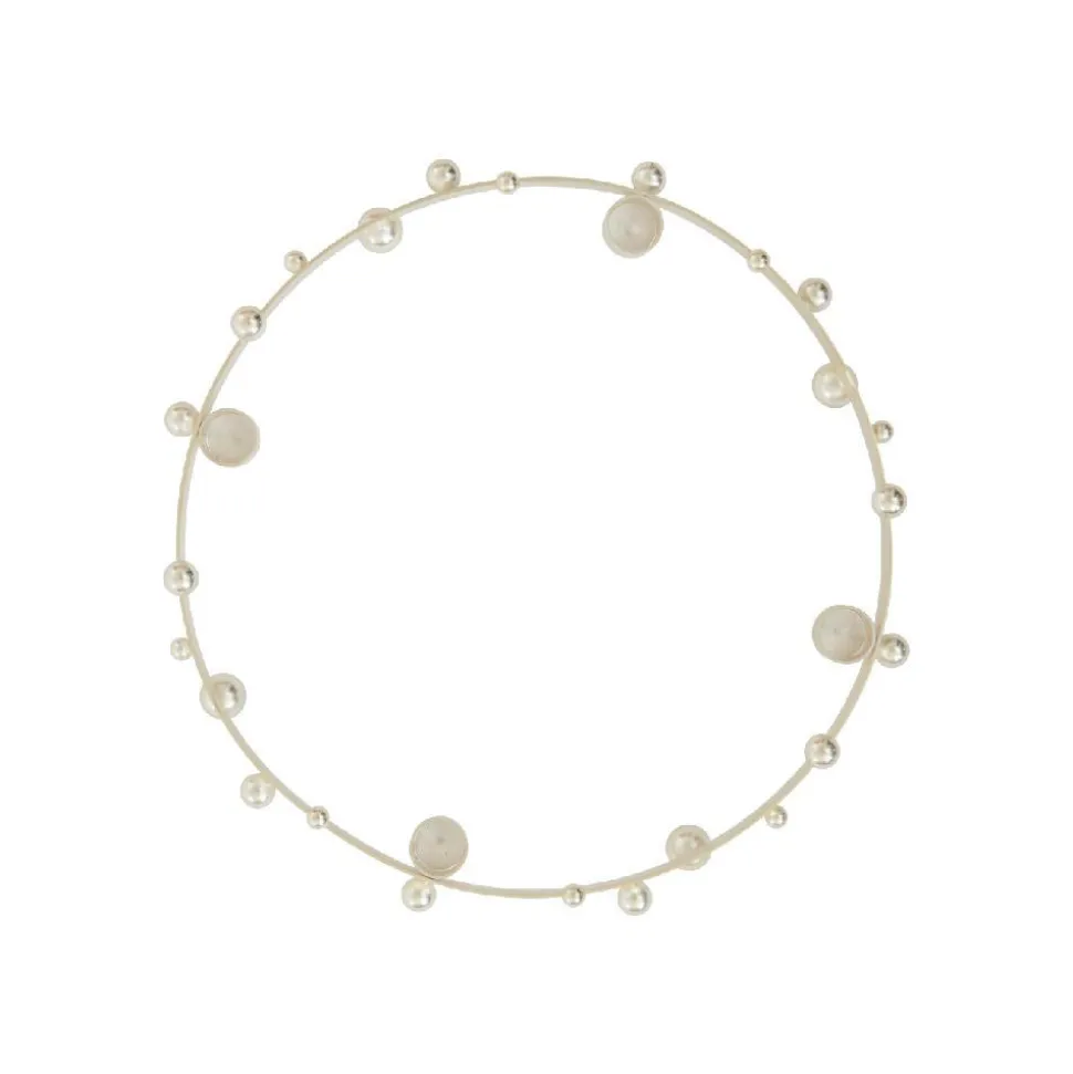 OYOY Pearl Advent Candleholder Silver