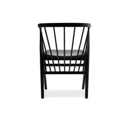 Sibast Furniture No 8 Chair Sortlakeret Bøg Sort Saga Læder