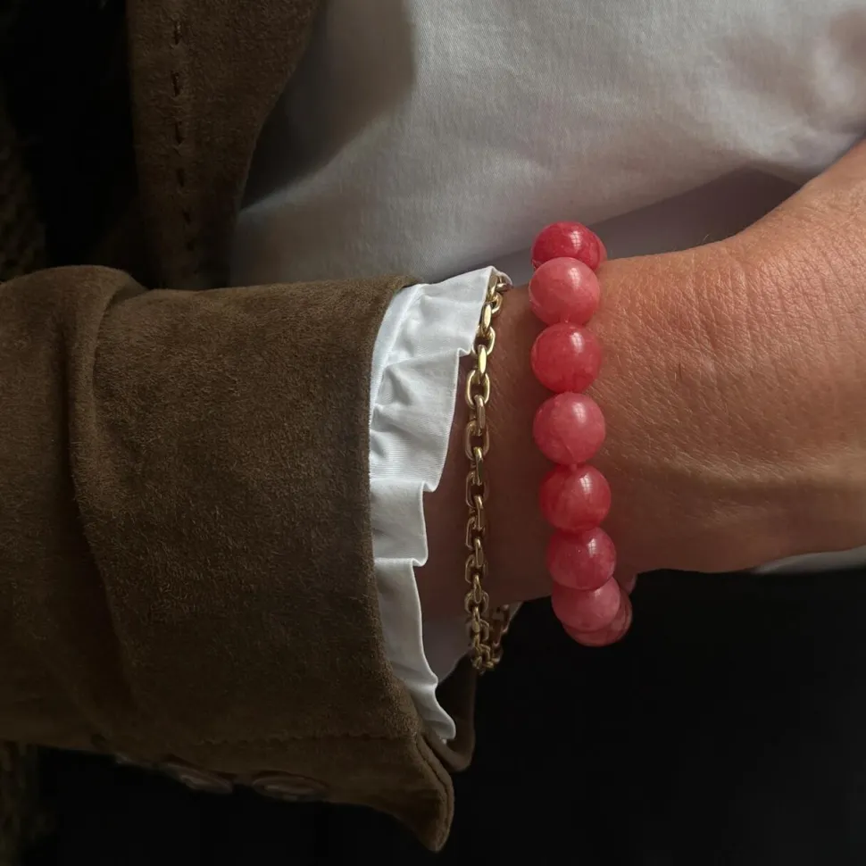 Soï Krystal Armbånd Chunky Redstone Quartz