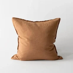 Tell Me More Linen Cushion Hazelnut 50x50 cm