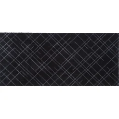 Tica Copenhagen Lines Smudsmåtte Sort/Grå 67x150 cm