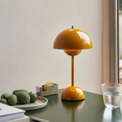 &Tradition Flowerpot Portable Table Lamp VP9 Mustard