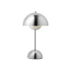 &Tradition Flowerpot Portable Table Lamp VP9 Chrome-Plated