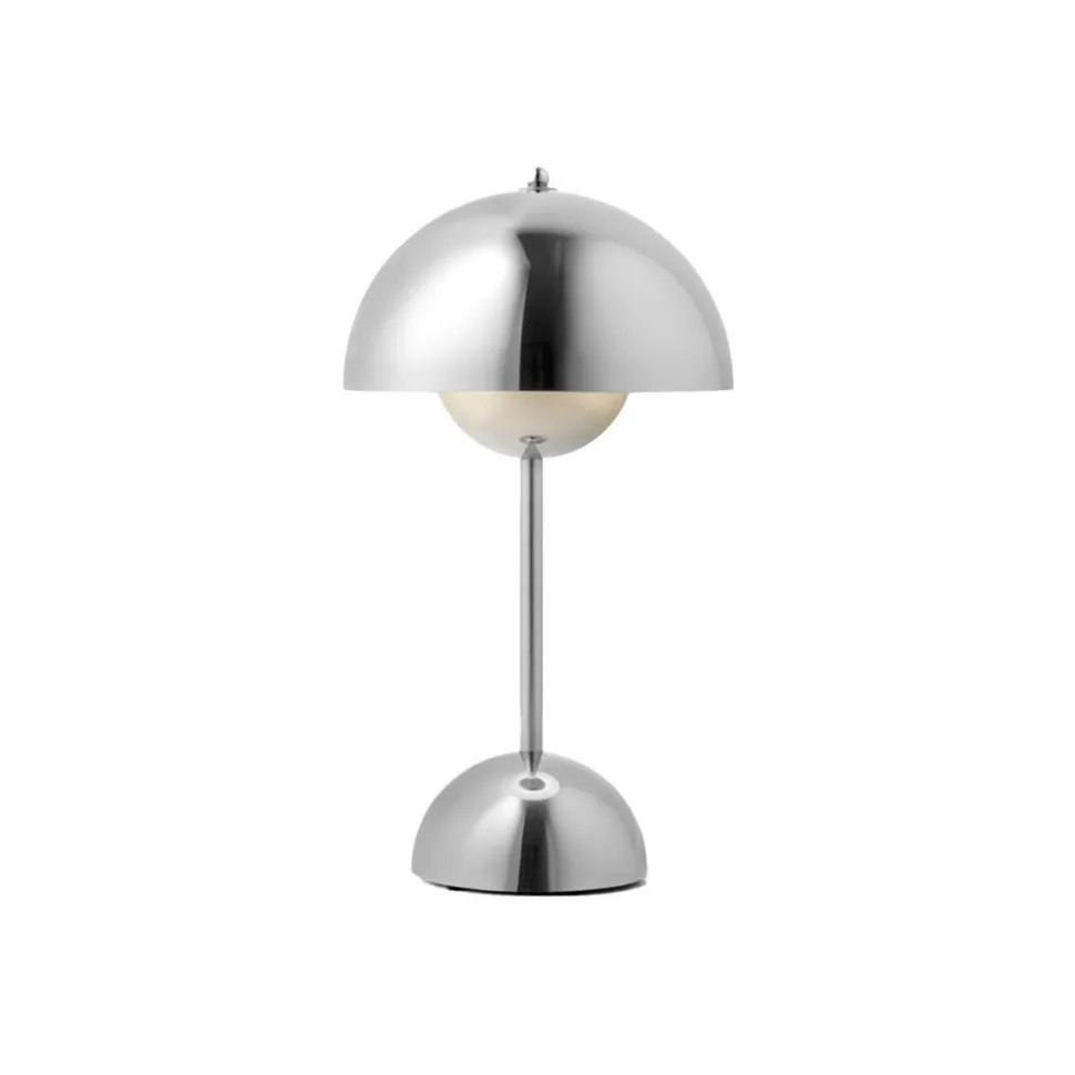 &Tradition Flowerpot Portable Table Lamp VP9 Chrome-Plated