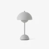 &Tradition Flowerpot Portable Table Lamp VP9 Matt Light Grey