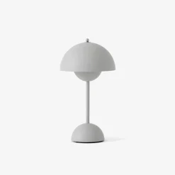 &Tradition Flowerpot Portable Table Lamp VP9 Matt Light Grey
