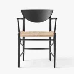 &Tradition HM4 Drawn Chair Black Lacquered Oak