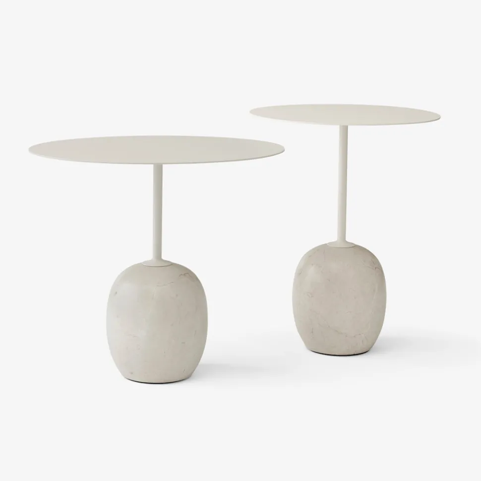 &Tradition LN9 Lato Bord Ivory White Ø50 cm