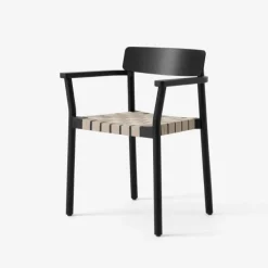 &Tradition TK9 Betty Chair Black Oak Natural Webbing